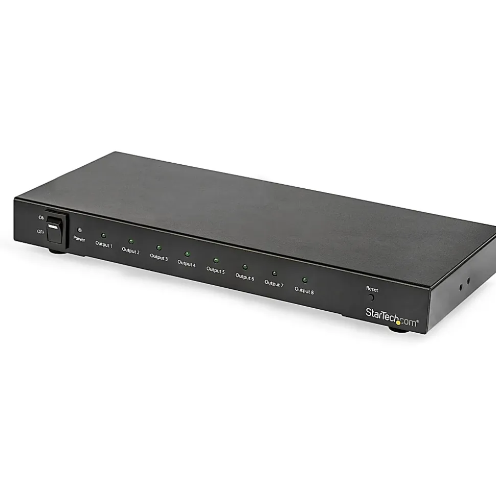 StarTech.com 8-Port 4K 60Hz HDMI Splitter - HDR Support - HDMI 2.0 Splitter - 7.1 Surround Sound Audio - ST128HD20