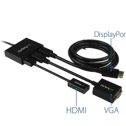 StarTech.com 3-Port Multi Monitor Adapter, DisplayPort 1.2 MST Hub, Dual 4K, 1x 1080p, Video Splitter for Extended Desktop Mode, Windows