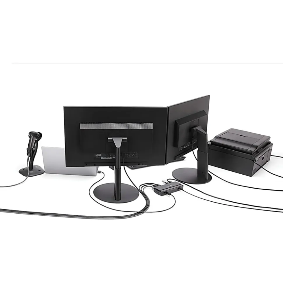 StarTech.com 7 Port SuperSpeed USB 3.0 Hub - Desktop USB Hub with Power Adapter - Black
