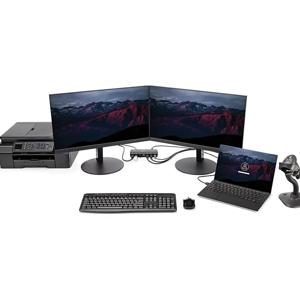 StarTech.com 7 Port SuperSpeed USB 3.0 Hub - Desktop USB Hub with Power Adapter - Black