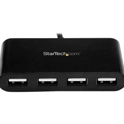 StarTech.com 4 Port USB C Hub - Mini Hub - USB-C to 4x USB-A - USB 2.0 Hub - USB Type C Hub - USB C to USB Hub - USB C Port Expander
