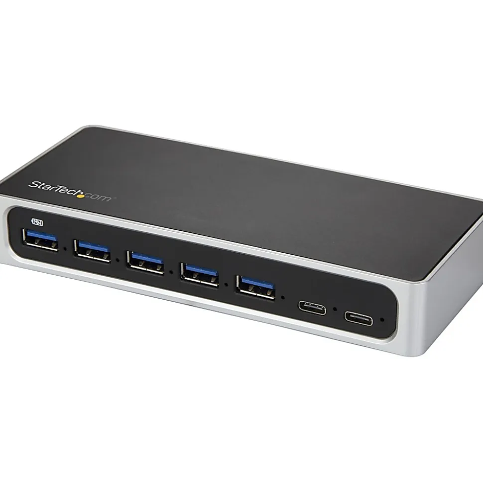 StarTech.com 7 Port USB C Hub - USB-C to 5x USB-A and 2x USB-C - USB 3.0 - 7 port USB Hub - USB C to USB A Hub - HB30C5A2CSC