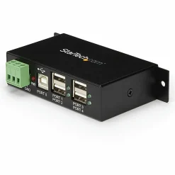 StarTech.com 4-Port USB 2.0 Hub - Add four rugged external USB 2.0 ports from a single USB connection - ST4200USBM