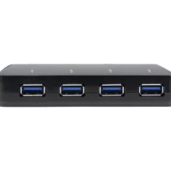 StarTech.com 4-Port USB 3.0 Hub plus Dedicated Charging Port - 1x 2.4A Port - Desktop USB Hub and Fas - ST53004U1C