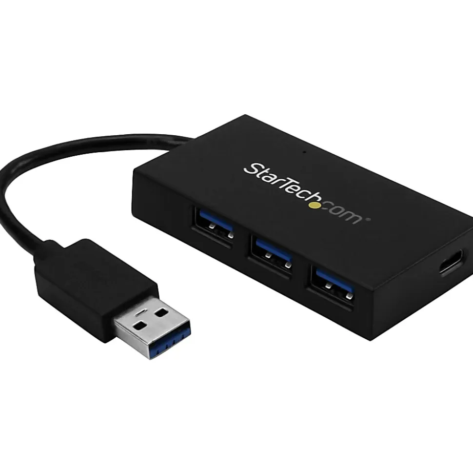 StarTech.com 4 Port USB 3.0 Hub - USB Type-A to 1x USB-C & 3x USB-A SuperSpeed 5Gbps - USB Bus Powered - HB30A3A1CFB
