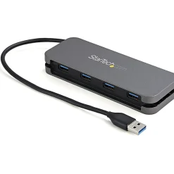StarTech.com 4 Port USB 3.0 Hub, 4x USB-A, 5Gbps Laptop/Desktop USB Type-A Hub, USB Bus Powered, 11