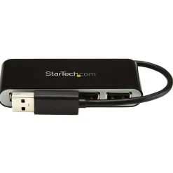 StarTech.com 4 Port USB Hub - 4 x USB 2.0 port - Bus Powered - USB Adapter - USB Splitter - Multi Port USB Hub - USB 2.0 Hub