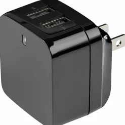 StarTech.com 2 Port USB Wall Charger, 17W Wall Charger Hub (2.4A & 1A port), Dual USB-A Power Adapter, Portable Charger for Phones/Tablets