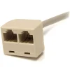 StarTech.com 2-to-1 RJ45 Splitter Cable Adapter - Network splitter - RJ-45 (M) - RJ-45 (F) - RJ45SPLITTER