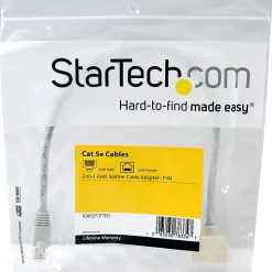 StarTech.com 2-to-1 RJ45 Splitter Cable Adapter - Network splitter - RJ-45 (M) - RJ-45 (F) - RJ45SPLITTER