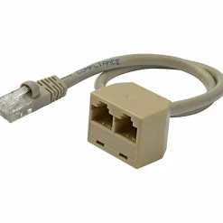 StarTech.com 2-to-1 RJ45 Splitter Cable Adapter - Network splitter - RJ-45 (M) - RJ-45 (F) - RJ45SPLITTER