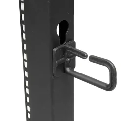 StarTech.com 25U Adjustable Depth Open Frame 4 Post Server Rack w/ Casters/Levelers and Cable Management Hooks - - 4POSTRACK25U