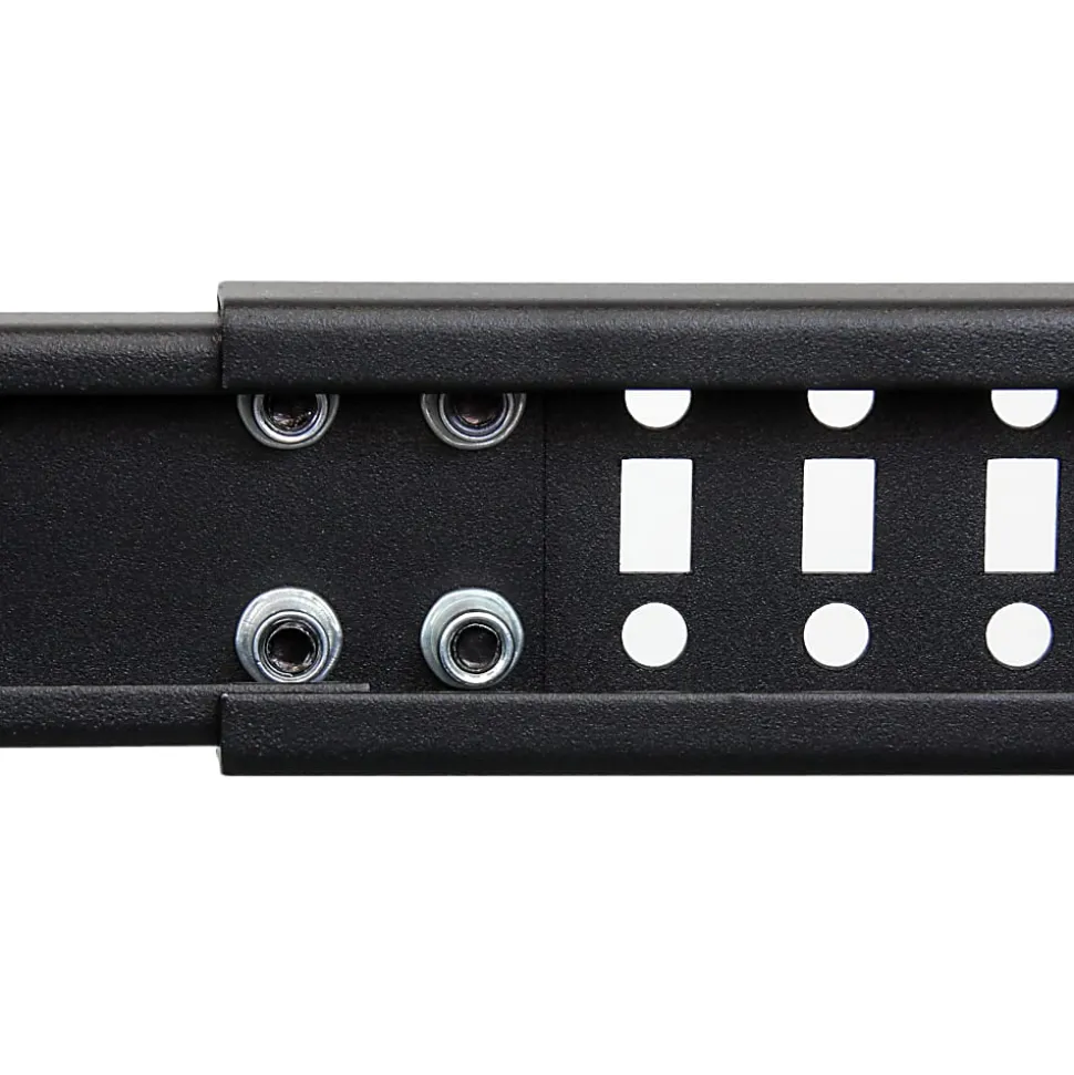 StarTech.com 25U Adjustable Depth Open Frame 4 Post Server Rack w/ Casters/Levelers and Cable Management Hooks - - 4POSTRACK25U