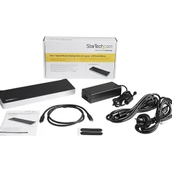 StarTech.com USB C Dock - Compatible with Windows/macOS - Supports Triple 4K Ultra HD Monitors - 60W Power Delivery - DK30CH2DPPD