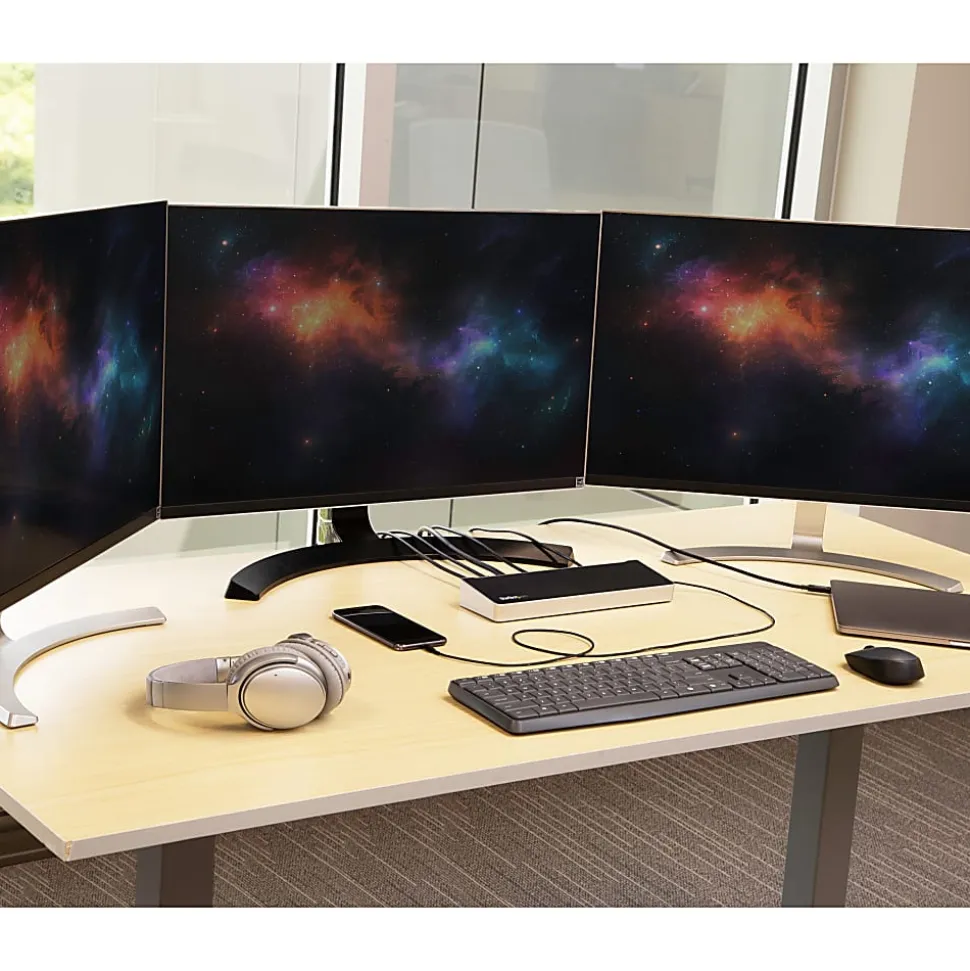 StarTech.com USB C Dock - Compatible with Windows/macOS - Supports Triple 4K Ultra HD Monitors - 60W Power Delivery - DK30CH2DPPD