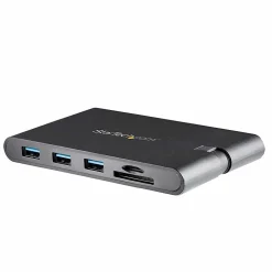 StarTech.com USB-C Multiport Adapter with HDMI and VGA - Mac/Windows - 3x USB 3.0 - SD/micro SD - PD - DKT30CHVSCPD