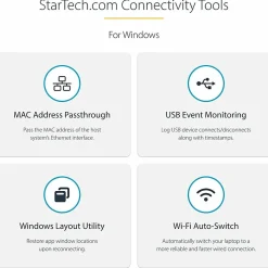 StarTech.com USB-C & USB-A Dock - Hybrid Triple Monitor Laptop Docking Station DisplayPort & HDMI 4K 60Hz/85W PD/6x USB/GbE/USB 3.1 Gen 2