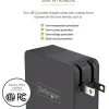StarTech.com USB C Wall Charger, 60W PD with 6ft/2m Cable, Portable USB Type C Laptop Charger, Universal Adapter, USB IF/ETL Certified - WCH1CBK