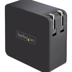 StarTech.com USB C Wall Charger, 60W PD with 6ft/2m Cable, Portable USB Type C Laptop Charger, Universal Adapter, USB IF/ETL Certified - WCH1CBK