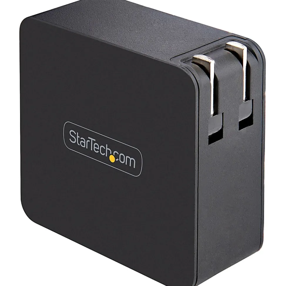 StarTech.com USB C Wall Charger, 60W PD with 6ft/2m Cable, Portable USB Type C Laptop Charger, Universal Adapter, USB IF/ETL Certified - WCH1CBK