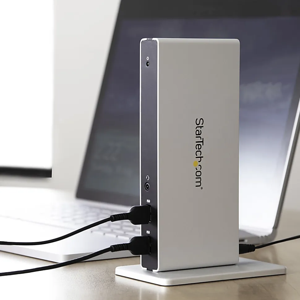 StarTech.com USB 3.0 Docking Station - Compatible with Windows/macOS - Dual DVI Docking Station Supports Dual Monitors - USB3SDOCKDD