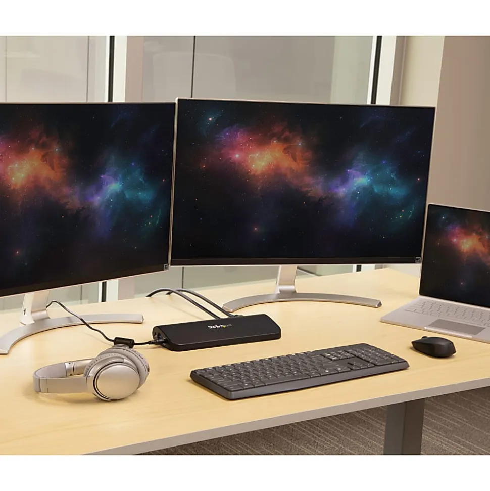 StarTech.com USB 3.0 Docking Station - Compatible with Windows/macOS - Supports Dual Displays - HDMI and DVI - USB3SDOCKHD