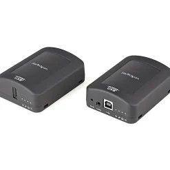 StarTech.com USB 2.0 Extender over Cat5e or Cat6 RJ45 Cable - 330ft/100m USB Extender Adapter Kit w/ ESD - USB2001EXT2PNA