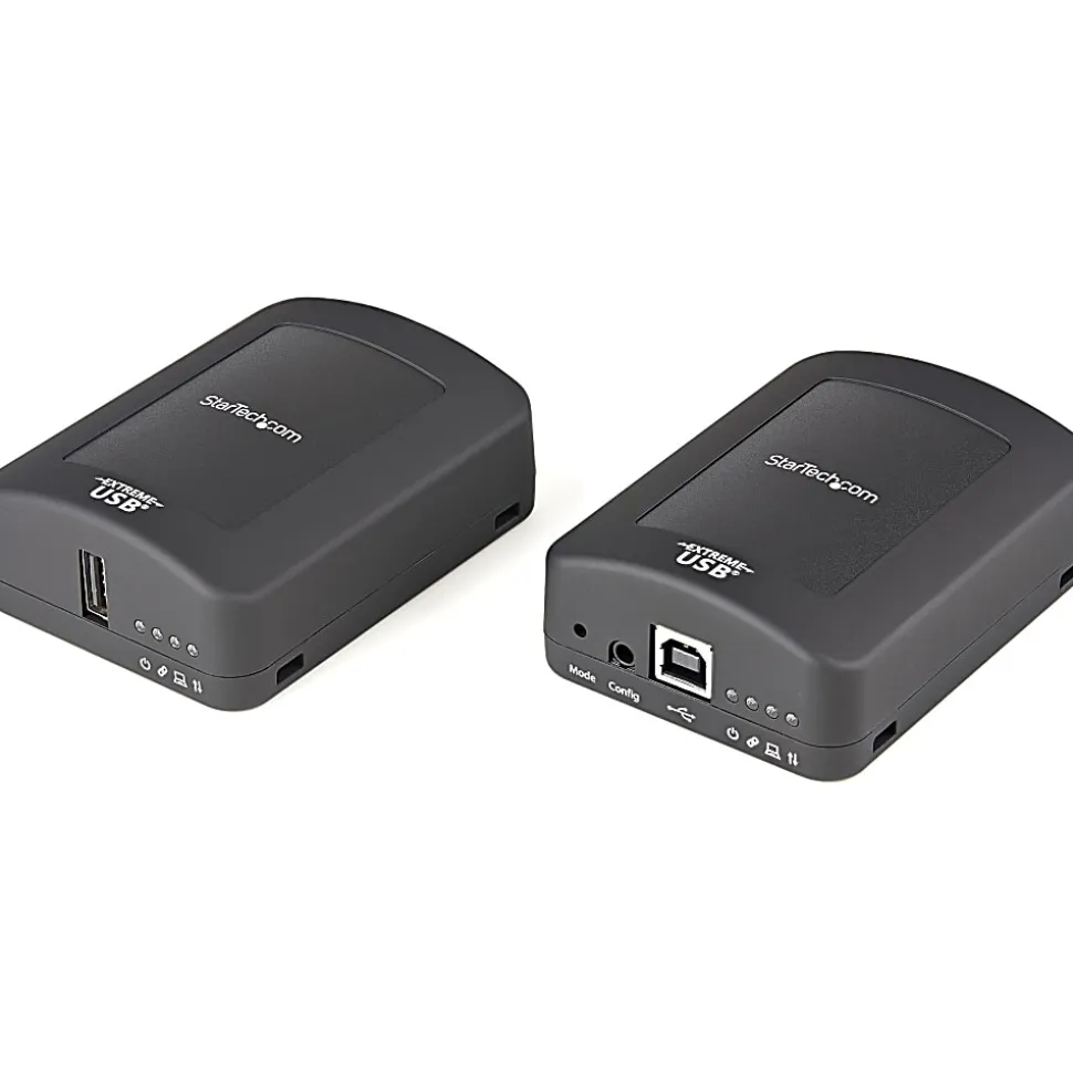 StarTech.com USB 2.0 Extender over Cat5e or Cat6 RJ45 Cable - 330ft/100m USB Extender Adapter Kit w/ ESD - USB2001EXT2PNA