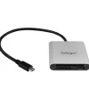 StarTech.com USB 3.0 Flash Memory Multi-Card Reader/Writer with USB-C - SD microSD and CompactFlash Card Reader w/ Integrated US - FCREADU3C