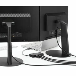 StarTech.com USB 3.0 Mini Dock - Dual Monitor USB Type-A Laptop Docking Station - DisplayPort 4K 60Hz & Gigabit Ethernet - 1' (30cm) cable