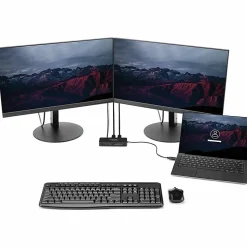 StarTech.com USB 3.0 Mini Dock - Dual Monitor USB Type-A Laptop Docking Station - DisplayPort 4K 60Hz & Gigabit Ethernet - 1' (30cm) cable