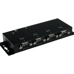 StarTech.com USB to Serial Adapter Hub - 4 Port - Industrial - Wall Mount - Din Rail - COM Port Retention - FTDI USB Serial