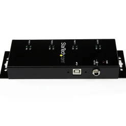 StarTech.com USB to Serial Adapter Hub - 4 Port - Industrial - Wall Mount - Din Rail - COM Port Retention - FTDI USB Serial