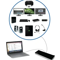 StarTech.com USB 3.0 Triple Monitor Docking Station - Compatible with Windows/macOS - Supports Three Displays - USB3DOCKH2DP