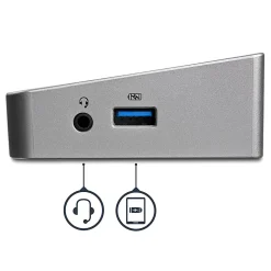 StarTech.com USB 3.0 Triple Monitor Docking Station - Compatible with Windows/macOS - Supports Three Displays - USB3DOCKH2DP