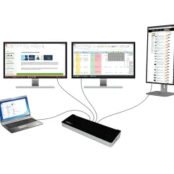 StarTech.com USB 3.0 Triple Monitor Docking Station - Compatible with Windows/macOS - Supports Three Displays - USB3DOCKH2DP