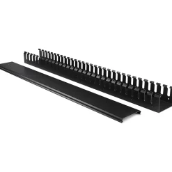 StarTech.com Vertical Cable Organizer with Finger Ducts - Vertical Cable Management Panel - Rack-Mount Cable Raceway - CMVER20UF