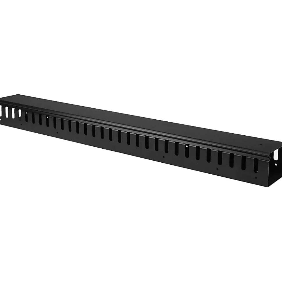 StarTech.com Vertical Cable Organizer with Finger Ducts - Vertical Cable Management Panel - Rack-Mount Cable Raceway - CMVER20UF