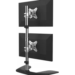 StarTech.com Vertical Dual Monitor Stand - For up to 27 VESA Monitors - Aluminum - Adjustable - Tilt - ARMDUOVS