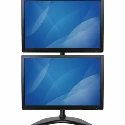 StarTech.com Vertical Dual Monitor Stand - Heavy Duty Steel - Monitors up to 27