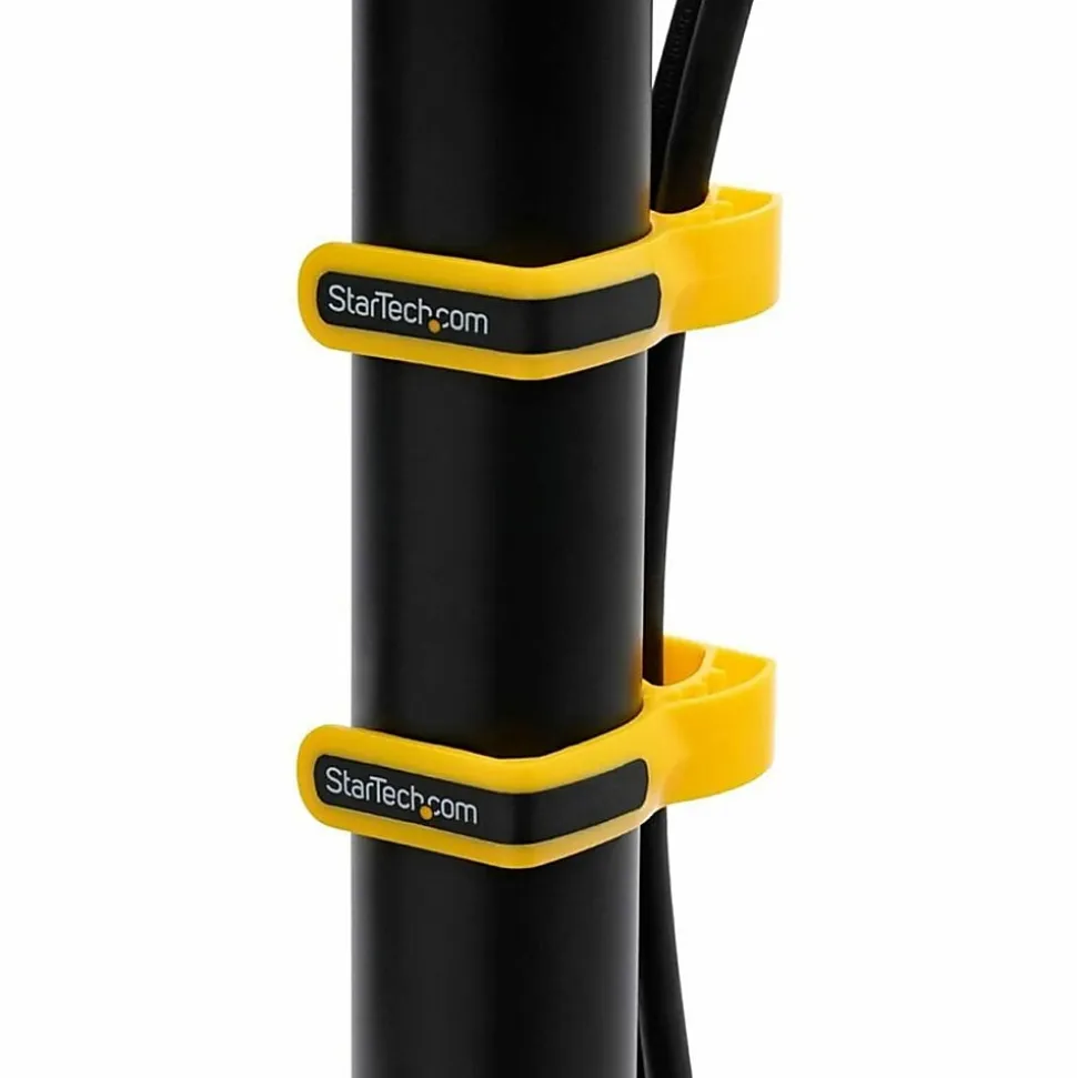 StarTech.com Vertical Dual Monitor Stand - Heavy Duty Steel - Monitors up to 27" - Vesa Monitor - Computer Monitor Stand