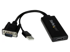 StarTech.com VGA to HDMI Adapter with USB Audio & Power - Portable VGA to HDMI Converter - 1080p - Adapter cable - VGA2HDU