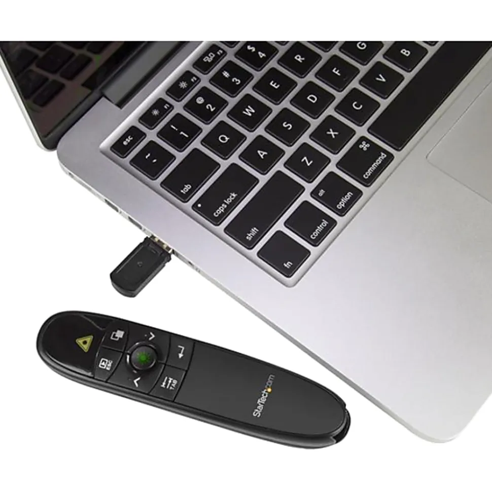 StarTech.com Wireless Presentation Remote with Green Laser Pointer - 90ft)