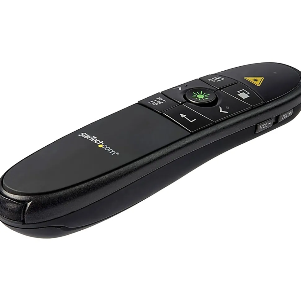 StarTech.com Wireless Presentation Remote with Green Laser Pointer - 90ft)