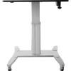 StarTech.com 28"W Mobile Sit-Stand Workstation, Silver
