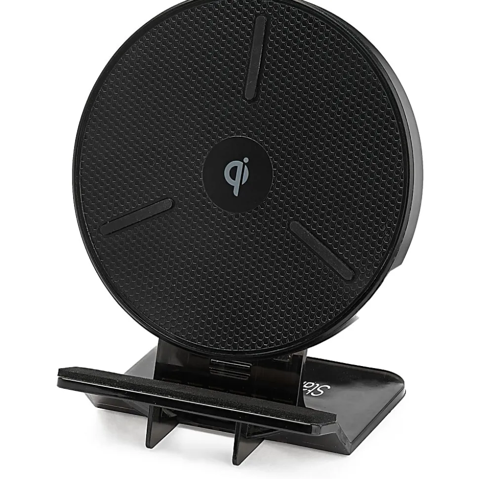 StarTech.com 15W Qi Wireless Charging Stand, Universal Qi Certified Wireless Charger Stand or Pad, - QWCHSTAND