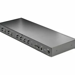 StarTech.com 4x4 HDMI Matrix Switch with Audio and Ethernet Control - 4K 60Hz - HDMI Switcher Box for Video Wall - Rack Mountable