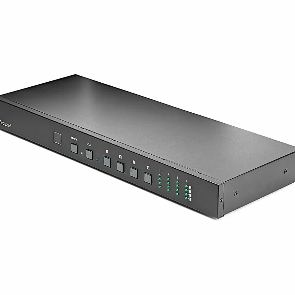 StarTech.com 4x4 HDMI Matrix Switch with Audio and Ethernet Control - 4K 60Hz - HDMI Switcher Box for Video Wall - Rack Mountable