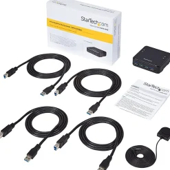 StarTech.com 4X4 USB 3.0 Peripheral Sharing Switch - USB Switch  - HBS304A24A