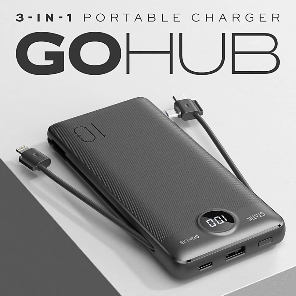STATIK GoHub Power Bank, Black, PUP 0507 BLK